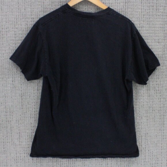 Locals Only Shirt Mens Black Short Sleeve Crewneck Floral Graphic Logo Large L - Picture 7 of 9